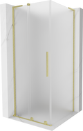 Mexen Velar L sprchová kabína posuvná 120 x 120 cm, mrazivá, zlatá brúsená - 871-120-120-33-55