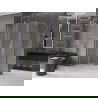 Mexen Velar L sprchový kút posuvný 100 x 80 cm, mrazivý, brúsené zlato - 871-100-080-33-55