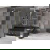 Mexen Velar L sprchový kút posuvný 100 x 80 cm, mrazivý, brúsené zlato - 871-100-080-33-55