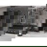 Mexen Velar L posuvná sprchová kabína 100 x 120 cm, grafit, brúsené zlato - 871-100-120-43-55