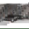 Mexen Velar L sprchovací kút posuvný 120 x 120 cm, transparentný, ružové zlato - 871-120-120-03-60