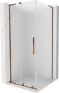 Mexen Velar L posuvná sprchová kabína 120 x 120 cm, mráz, ružové zlato - 871-120-120-33-60