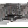 Mexen Velar L posuvný sprchový kút 110 x 70 cm, matné sklo, ružové zlato - 871-110-070-33-60