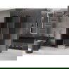 Mexen Velar L sprchový kút posuvný 120 x 100 cm, grafit, ružové zlato - 871-120-100-43-60