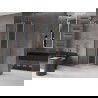 Mexen Velar L sprchový kút posuvný 120 x 120 cm, transparentný, brúsená meď - 871-120-120-03-65