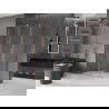 Mexen Velar L sprchový kút posuvný 100 x 90 cm, transparentný, brúsená meď - 871-100-090-03-65