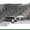 Mexen Velar L sprchový kút posuvný 110 x 110 cm, transparentný, brúsený nikel - 871-110-110-03-97
