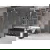 Mexen Velar L Posuvná sprchová kabína 100 x 100 cm, priehľadná, brúsený nikel - 871-100-100-03-97