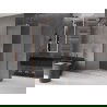 Mexen Velar L posuvný sprchový kút 100 x 90 cm, námraza, brúsená meď - 871-100-090-33-65