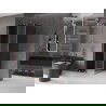 Mexen Velar L sprchovací kút posuvný 120 x 120 cm, grafit, brúsená meď - 871-120-120-43-65