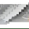 Mexen Rio sprchový kout půlkruhový 90 x 90 cm, mléčné sklo, chrom + vanička Flat, bílá - 863-090-090-01-30-4110