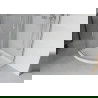 Mexen Rio sprchový kout půlkruhový 90 x 90 cm, mléčné sklo, chrom + vanička Flat, bílá - 863-090-090-01-30-4110