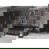 Mexen Velar L sprchovací kút posuvný 110 x 70 cm, grafit, brúsená meď - 871-110-070-43-65
