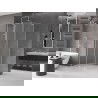 Mexen Velar L sprchový kút na posuvanie 90 x 90 cm, mráz, brúsený nikel - 871-090-090-33-97