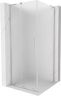 Mexen Velar L posuvná sprchová kabína 100 x 100 cm, mráz, brúsený nikel - 871-100-100-33-97