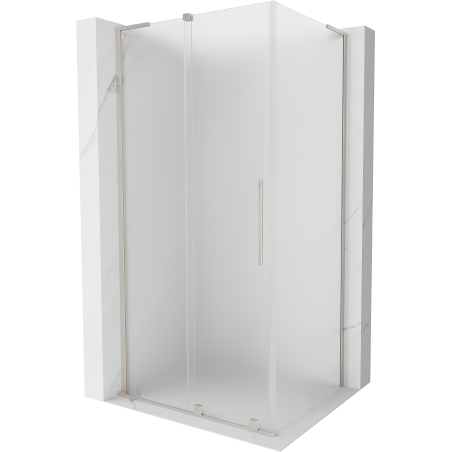 Mexen Velar L posuvný sprchovací kút 100 x 85 cm, matný, brúsniklový - 871-100-085-33-97