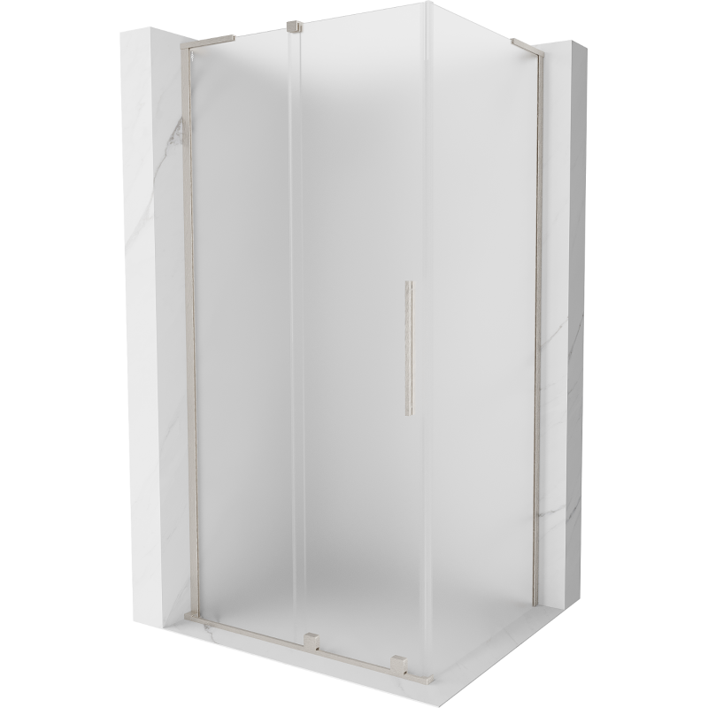 Mexen Velar L posuvná sprchová kabína 120 x 85 cm, mrazivý, brúsený nikel - 871-120-085-33-97