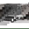 Mexen Velar L sprchový kút posuvný 90 x 120 cm, grafit, brúsený nikel - 871-090-120-43-97