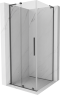 Mexen Velar L sprchová kabína posuvná 90 x 90 cm, transparentná, gun metal - 871-090-090-03-95