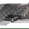 Mexen Velar L posuvná sprchová kabína 100 x 110 cm, transparentný, tmavý kov - 871-100-110-03-95