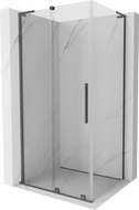 Mexen Velar L sprchovací kút posuvný 110 x 80 cm, číry, gun metal - 871-110-080-03-95