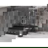 Mexen Velar L posuvný sprchový kút 100 x 70 cm, mráz, gun metal - 871-100-070-33-95
