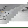 Mexen Rio sprchový kout půlkruhový 80 x 80 cm, transparentní, černý + vanička Flat, bílá - 863-080-080-70-00-4110B