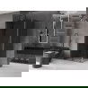 Mexen Velar L sprchový kút posuvný 90 x 70 cm, grafit, gun metal - 871-090-070-43-95