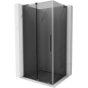 Mexen Velar L posuvný sprchový kút 100 x 90 cm, grafit, gun metal - 871-100-090-43-95