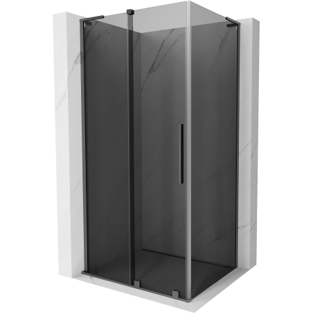 Sprchový kút Mexen Velar L posuvný 120 x 70 cm, grafit, gun metal - 871-120-070-43-95