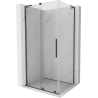 Mexen Velar L posuvná sprchová kabína 90 x 75 cm, transparentná, brúsená gun gray - 871-090-075-03-66