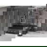 Mexen Velar L sprchový kút posuvný 110 x 120 cm, transparentný, kartáčovaná šedá - 871-110-120-03-66