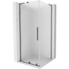 Mexen Velar L posuvná sprchová kabína 90 x 90 cm, námraza, brúsená gun gray - 871-090-090-33-66