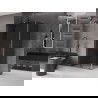 Mexen Velar L posuvná sprchová kabína 120 x 75 cm, grafit, kartáčovaná gun gray - 871-120-075-43-66