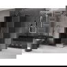 Mexen Velar L sprchovací kút posuvný 120 x 85 cm, grafit, gun gray brúsený - 871-120-085-43-66