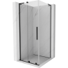 Mexen Velar L sprchový kút posuvný 90 x 90 cm, transparentný, čierny - 871-090-090-03-70