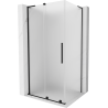 Mexen Velar L sprchovací kút posuvný 90 x 70 cm, matný, čierny - 871-090-070-33-70
