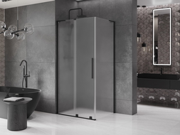 Mexen Velar L posuvná sprchová kabína 120 x 70 cm, matná, čierna - 871-120-070-33-70