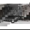 Mexen Velar L sprchový kút posuvný 100 x 90 cm, grafit, čierna - 871-100-090-43-70
