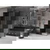 Mexen Velar L sprchový kút posuvný 100 x 90 cm, grafit, čierna - 871-100-090-43-70