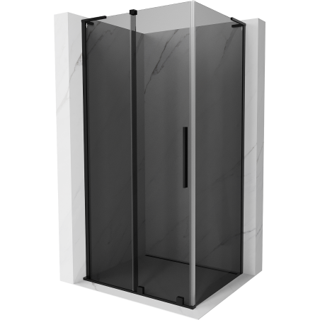 Mexen Velar L sprchová kabína posuvná 120 x 85 cm, grafitová, čierna - 871-120-085-43-70