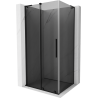 Mexen Velar L sprchová kabína posuvná 120 x 85 cm, grafitová, čierna - 871-120-085-43-70
