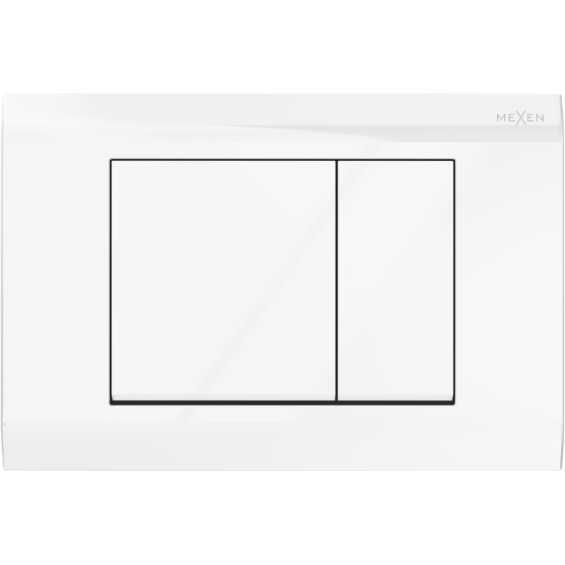 Mexen Fenix Air 01 pneumatické splachovacie tlačidlo, biely lesklý - 6A0100