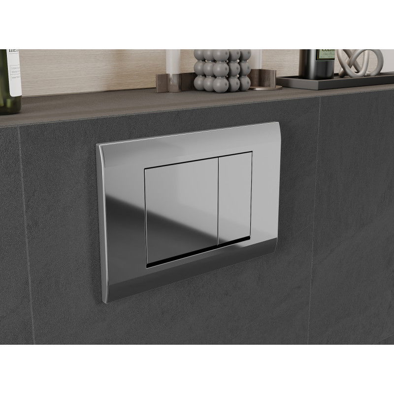 Mexen Fenix Air 01 pneumatické splachovacie tlačidlo, lesklý chróm - 6A0101