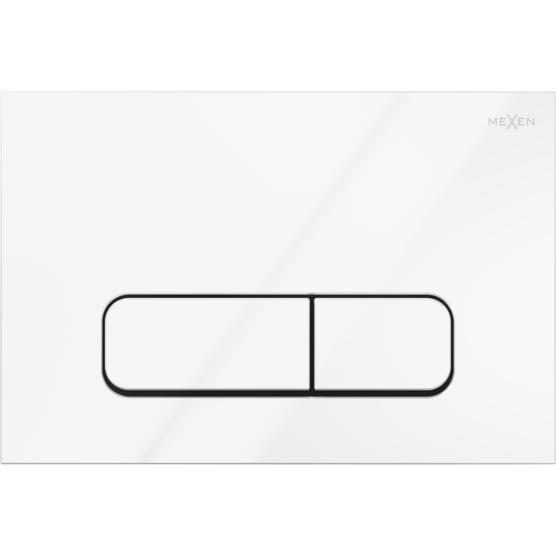 Mexen Fenix Air 02 pneumatické splachovacie tlačidlo, biely lesklý - 6A0200