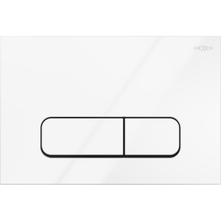 Mexen Fenix Air 02 pneumatické splachovacie tlačidlo, biely lesklý - 6A0200