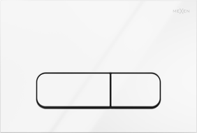 Mexen Fenix Air 02 pneumatické splachovacie tlačidlo, biely lesklý - 6A0200