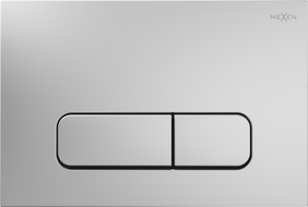 Mexen Fenix Air 02 pneumatické splachovacie tlačidlo, matný chróm - 6A0202