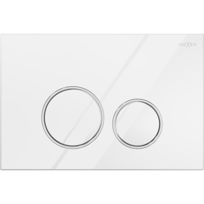 Mexen Fenix Air 05 pneumatické splachovacie tlačidlo, biely lesklý - 6A0500