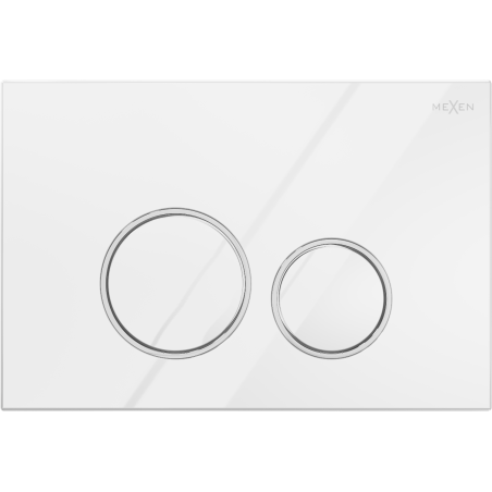 Mexen Fenix Air 05 pneumatické splachovacie tlačidlo, biely lesklý - 6A0500